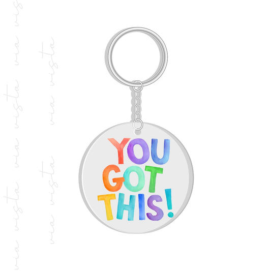 UV DTF Keychain Decal - you got this