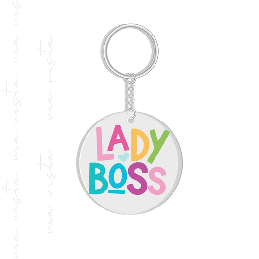 UV DTF Keychain Decal - Lady Boss