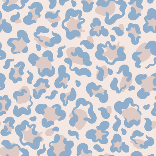 Leopard print Pastel blue - Infusable In Transfer Sheets - Sublimation