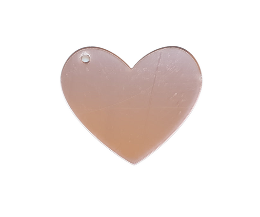 Heart - Rose gold Mirror 60mm