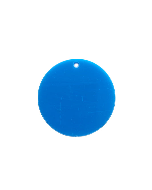 Blue Acrylic disc 50x50mm
