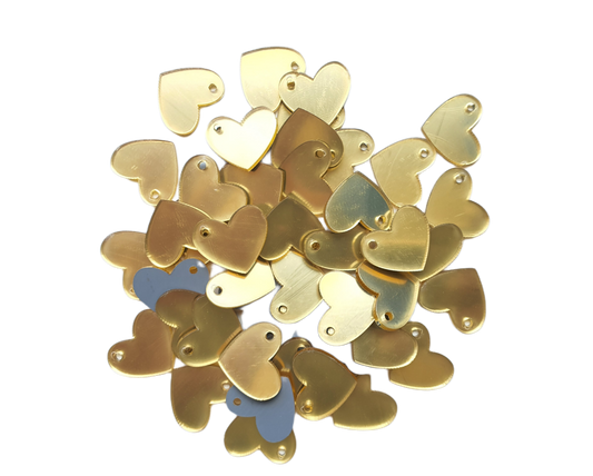 Accessories - Gold Heart (Pack of 20)