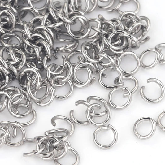 Open jump rings - Silver (50 per pack)