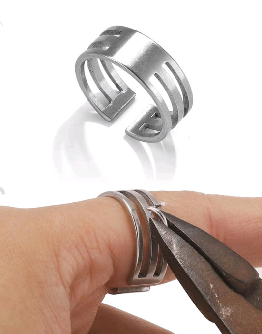 Jumpring opener - Silver Ring adjustable