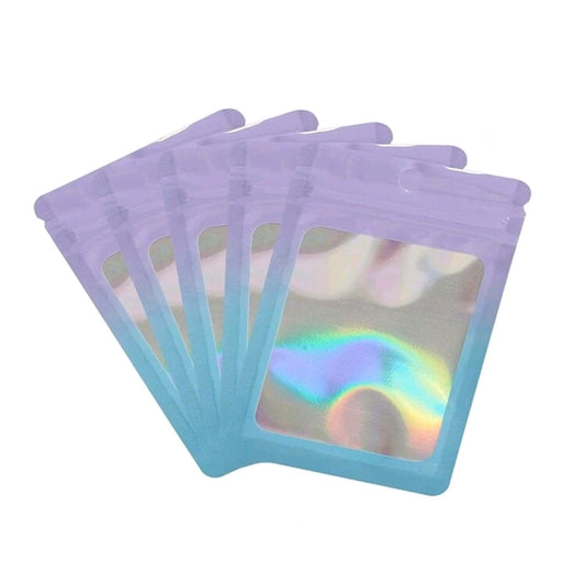Holographic Ombre Packaging bags (pack of 10)