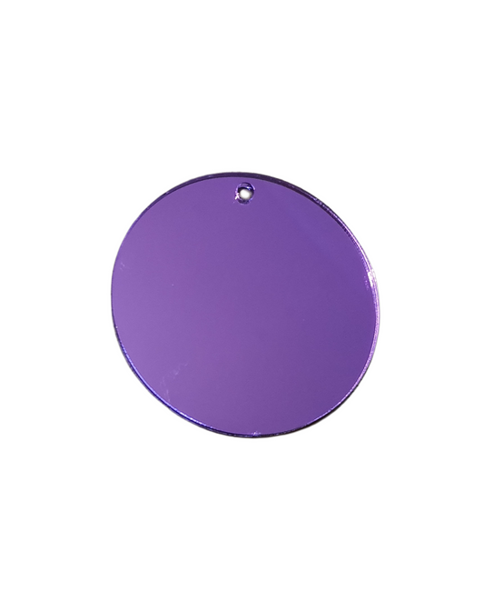 Purple Mirror Acrylic Disc
