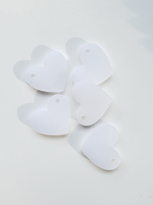Accessories - White Heart (Pack of 20)