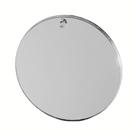 Silver Mirror Acrylic Disc