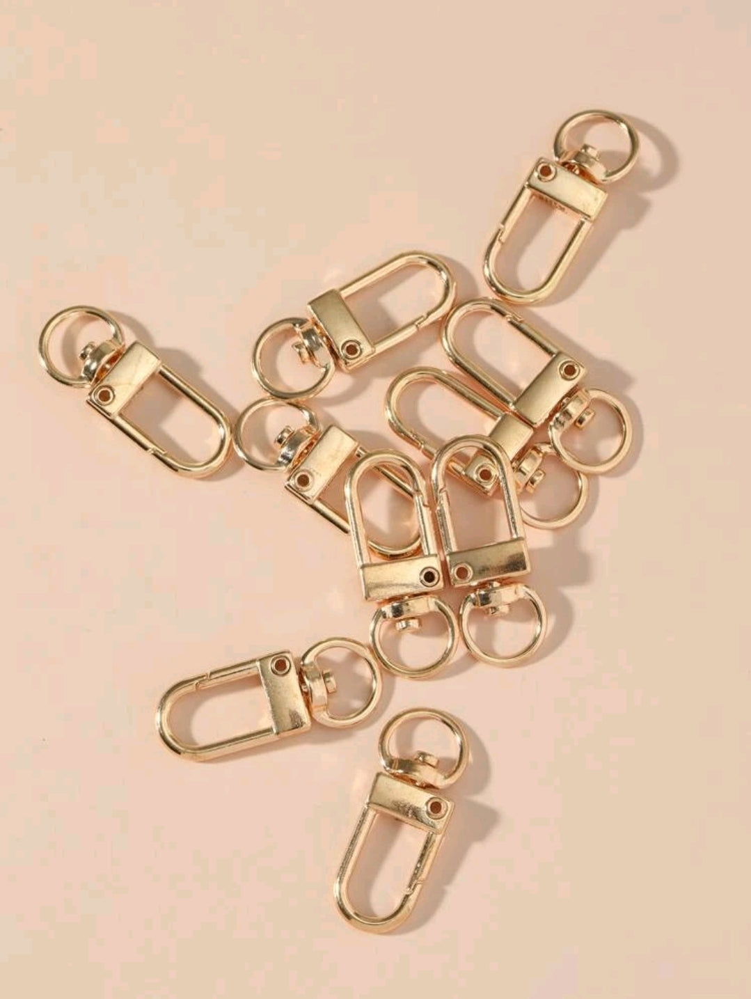 Gold clasp keychain